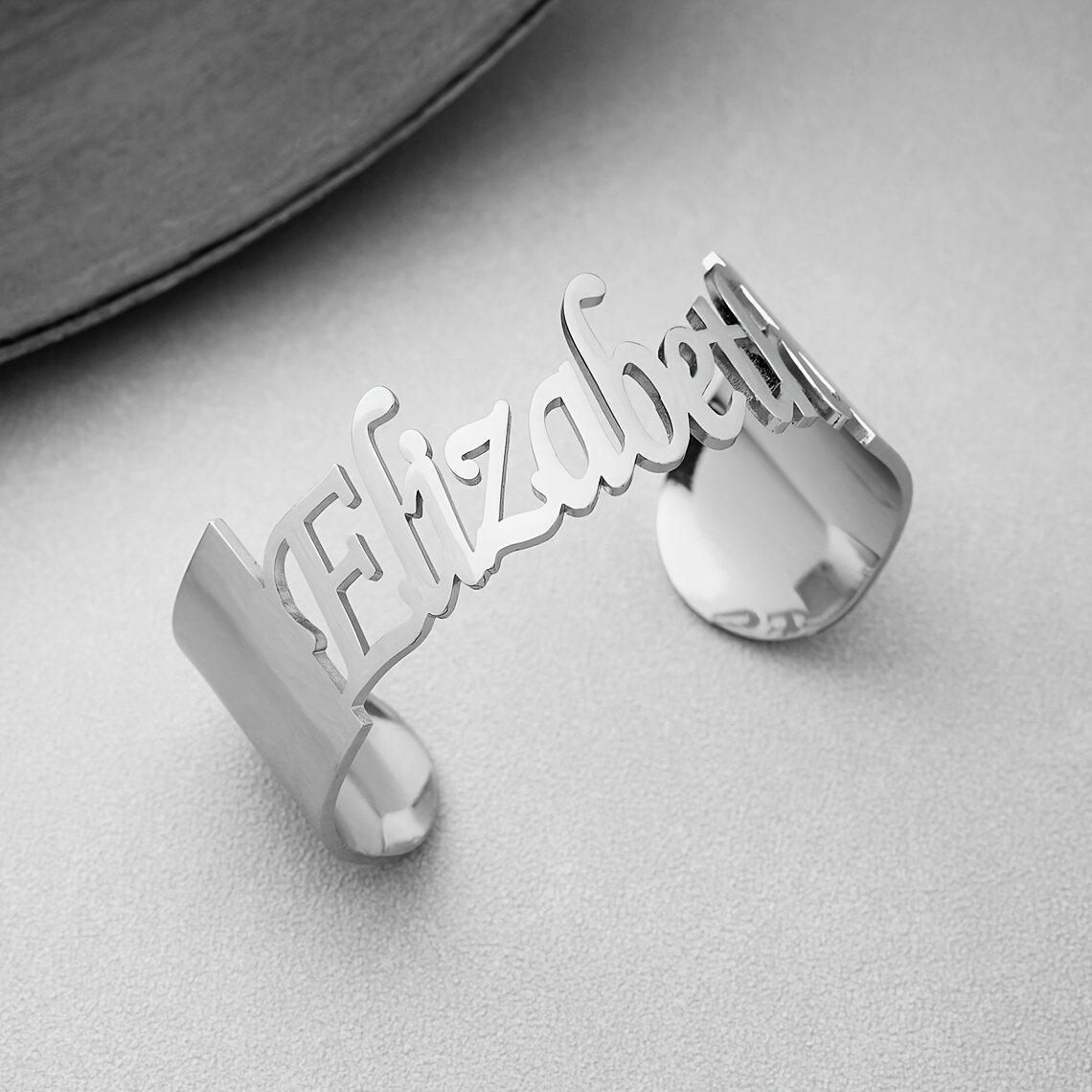 Personalized Name Cuff Bracelet 18K Plated Stainless Steel Vintage Sexy Style